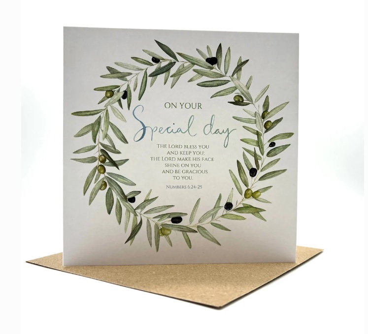 Special Day Wreath Card (Blank Inside)