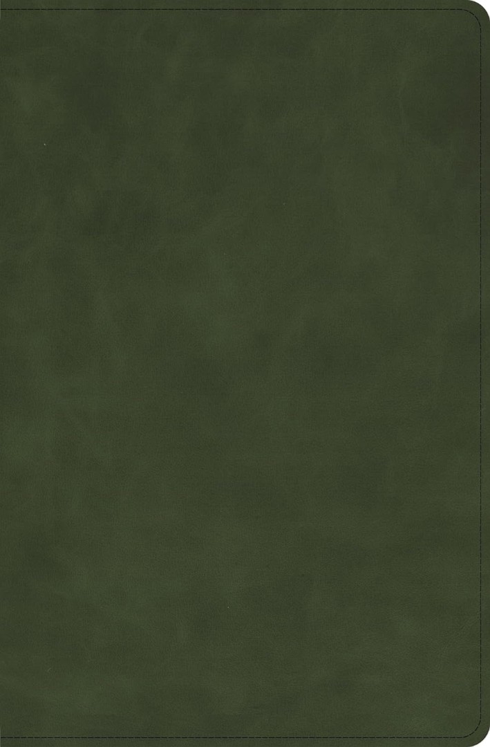 CSB Personal Size Bible, Zipper Closure, Olive Calfskin
