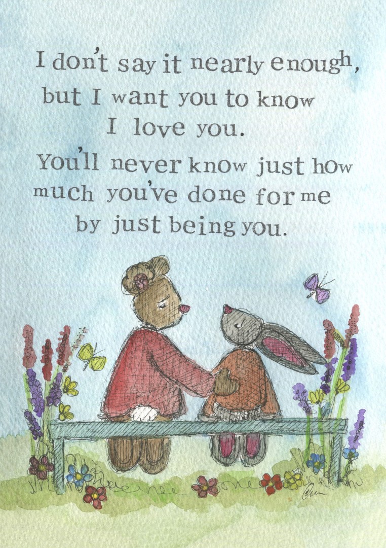 Encouragement Card I Want You To Know Single Card