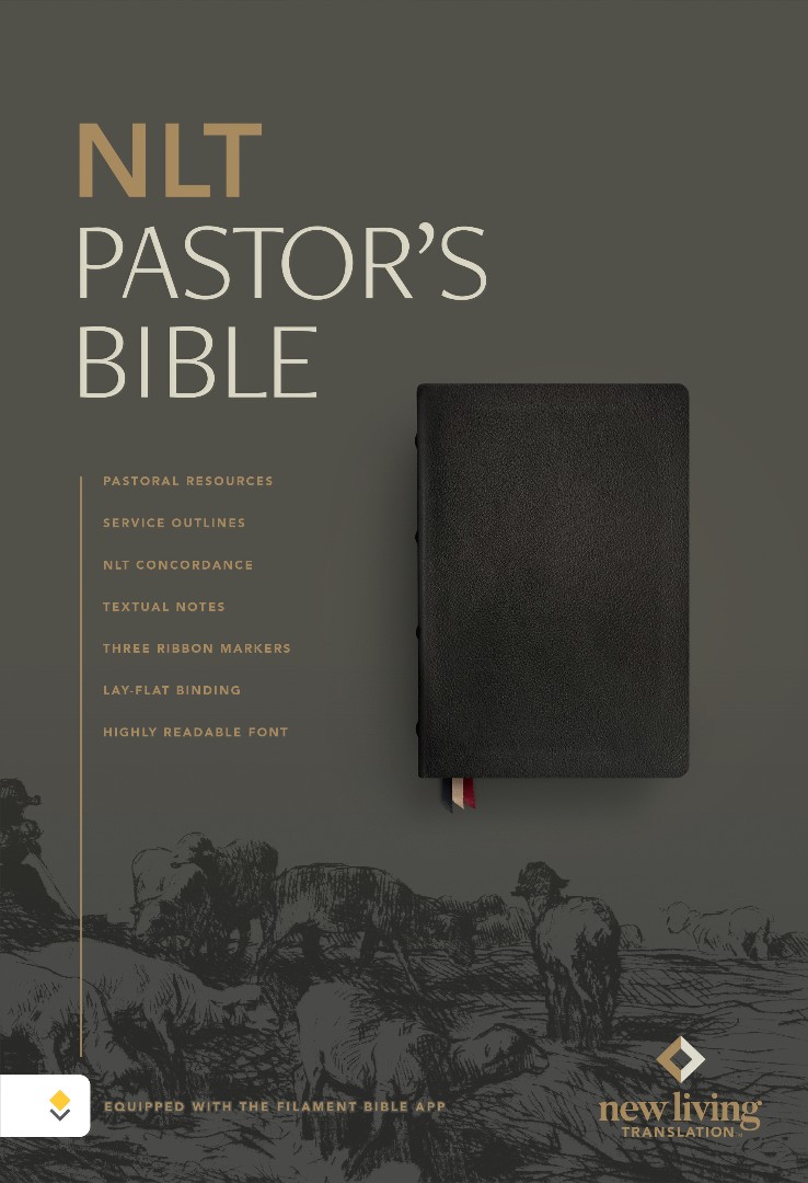 NLT Pastor's Bible, Filament Enabled, Genuine Leather, Black