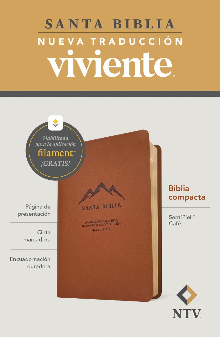 Biblia Compacta NTV, Con Filament, Sentipiel, Café