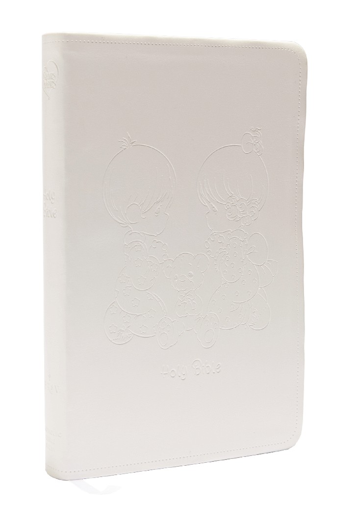 NRSVCE, Precious Moments Bible, White, Leathersoft