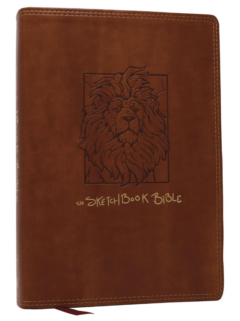 NKJV The Sketchbook Bible Brown Leathersoft