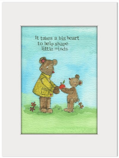 Teacher Print A Big Heart Single Print