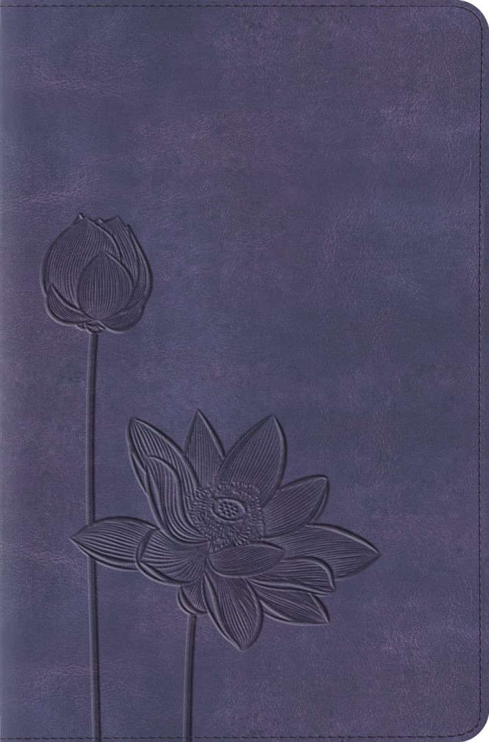ESV Compact Bible, Lavender, Bloom Design