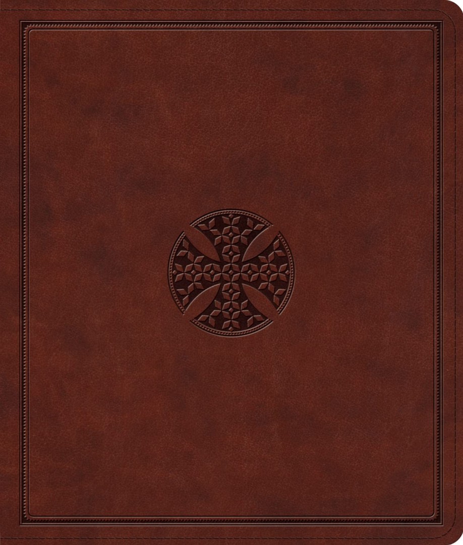 ESV Journaling Bible, Brown, Mosaic Cross Design