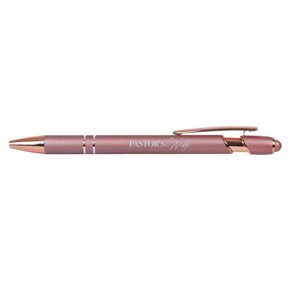 Gift Pen Pastor's Wife Rose Gold Soft Touch