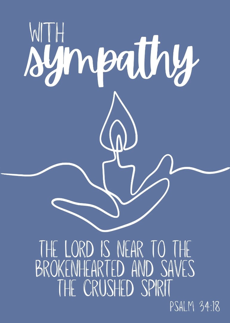 With Sympathy Card (pack of 6)