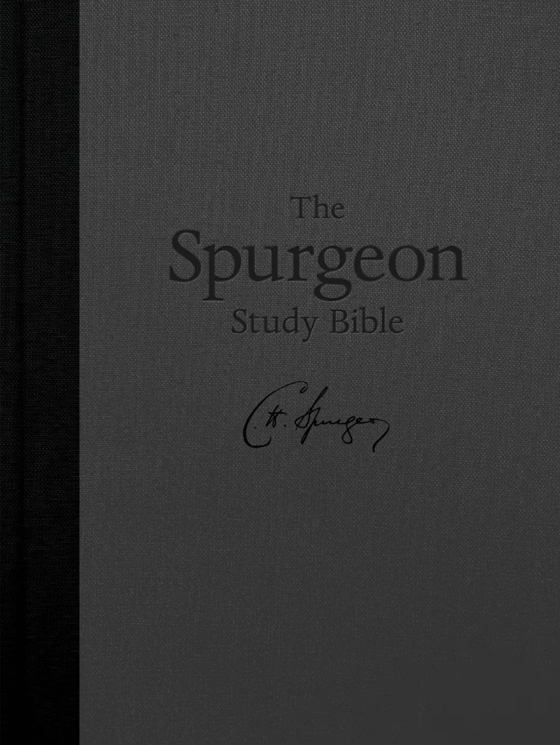 KJV Spurgeon Study Bible, Charcoal Hardcover