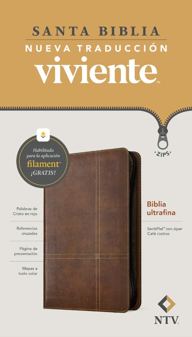 Biblia Ultrafina NTV de Zíper, Con Filament