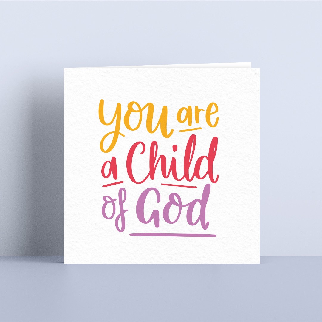 Child Of God Card - Red