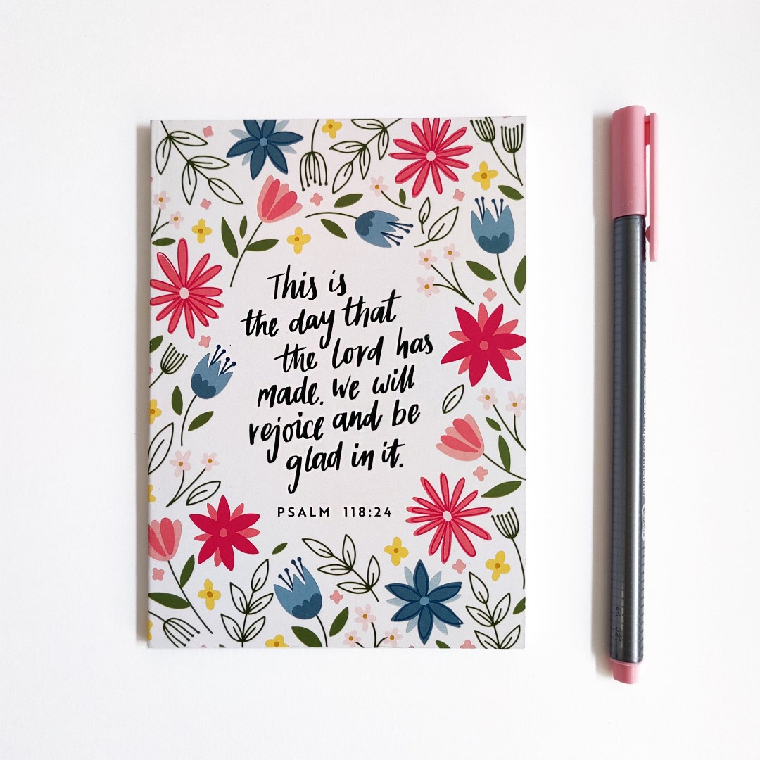 Psalm 118:24 - A6 Recycled Notebook