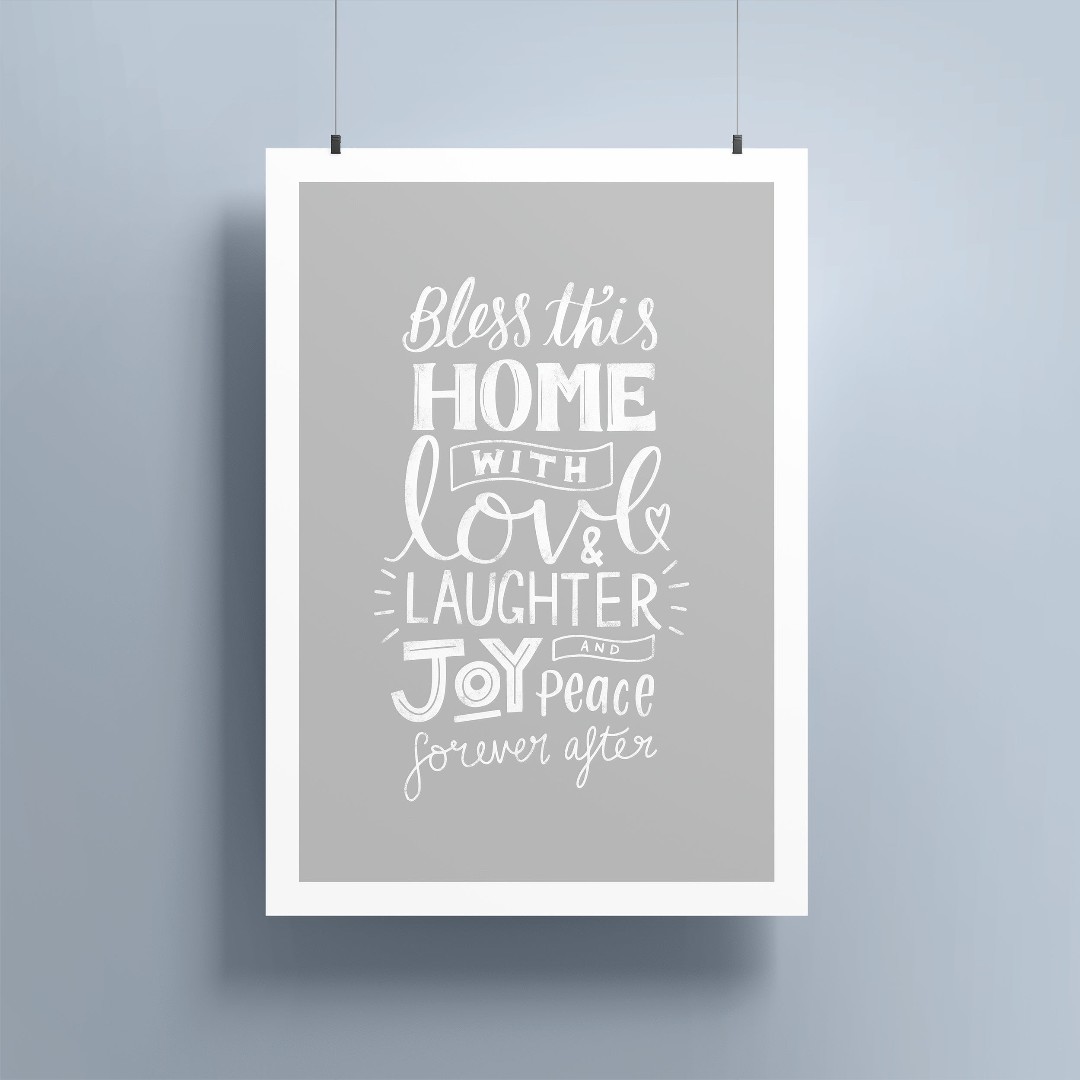 Bless This Home A5 Print