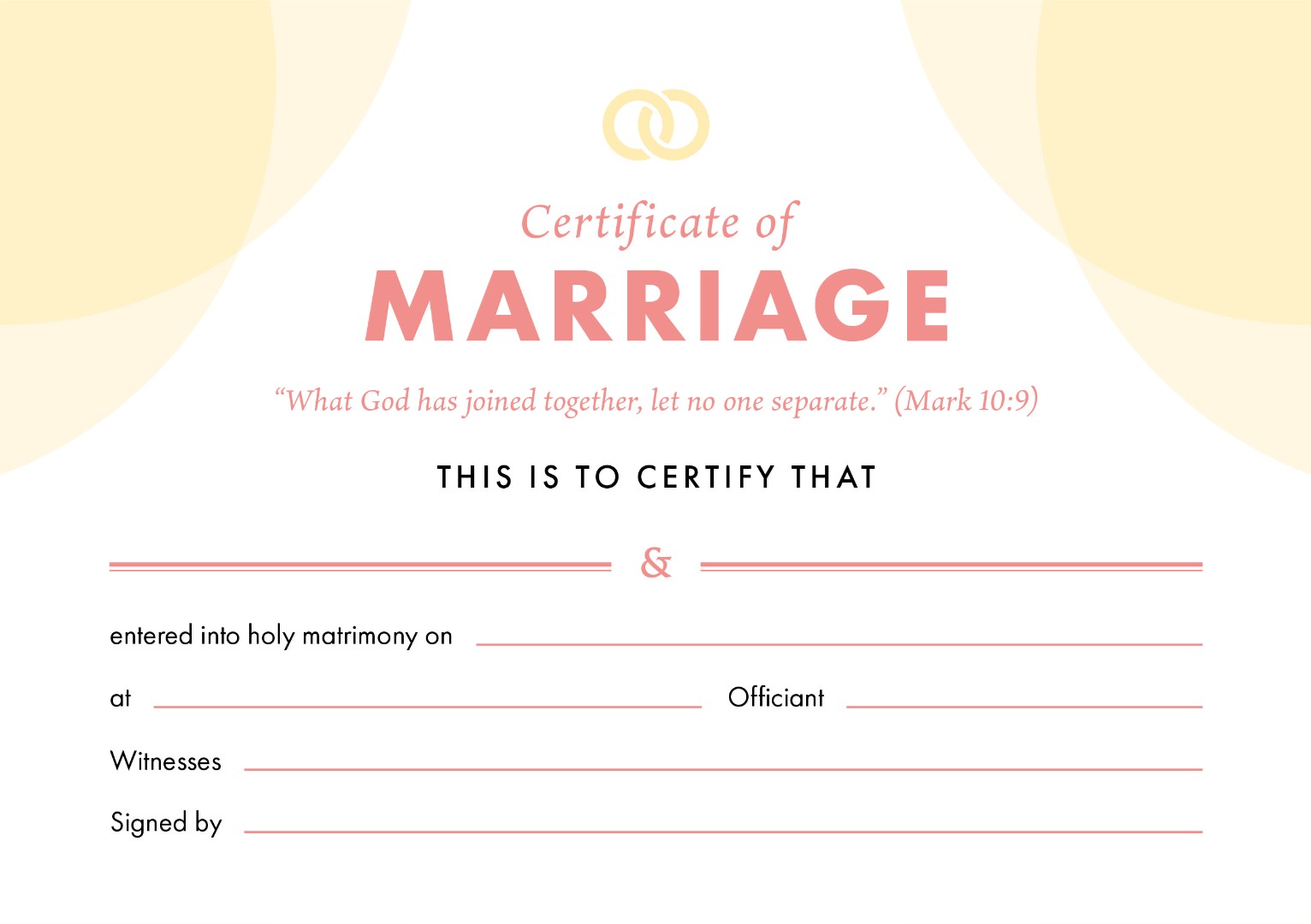 ETC Marriage Certificate A5 Landscape (pack of 10)