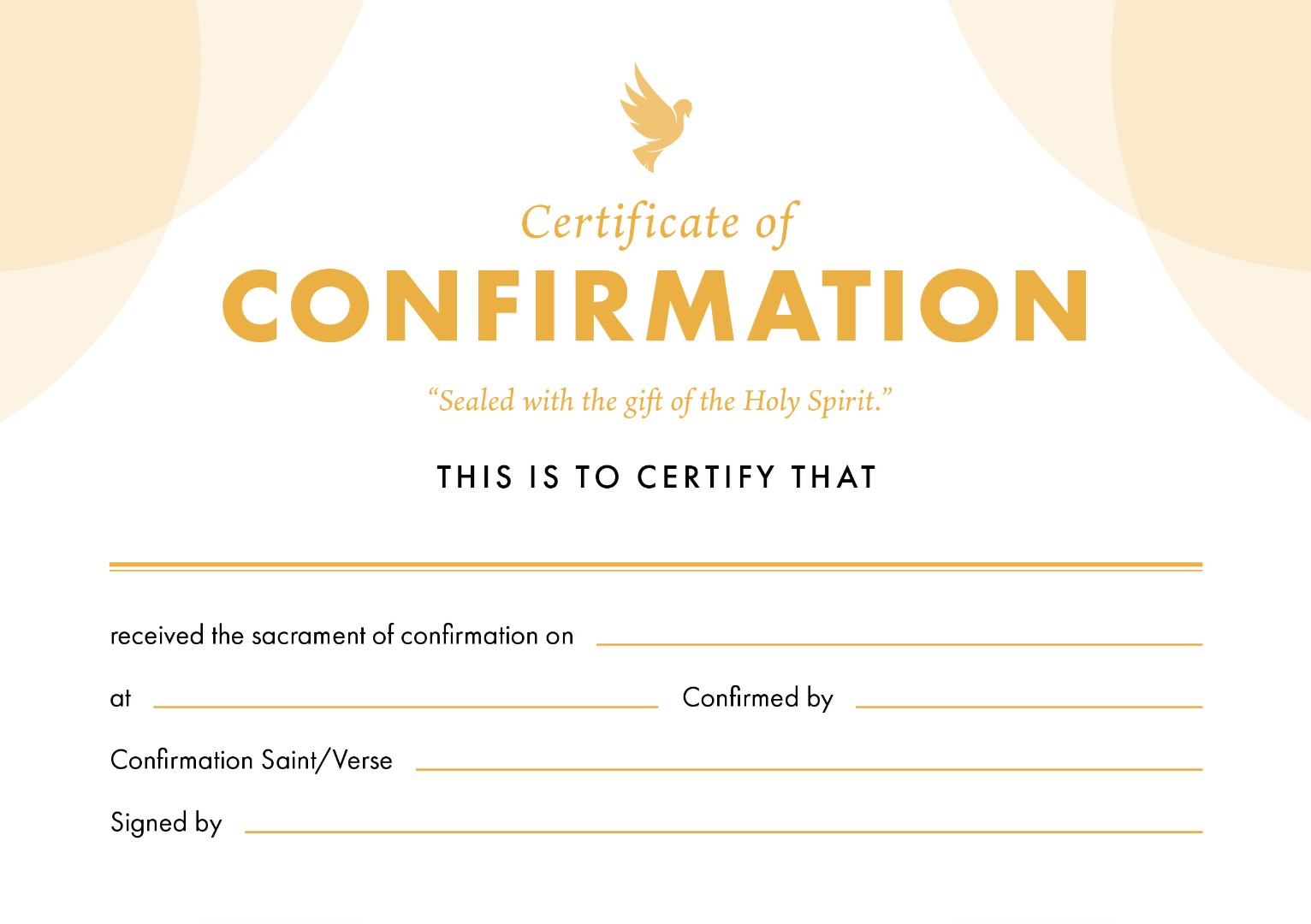 ETC Confirmation Certificate A5 Landscape (pack of 10)