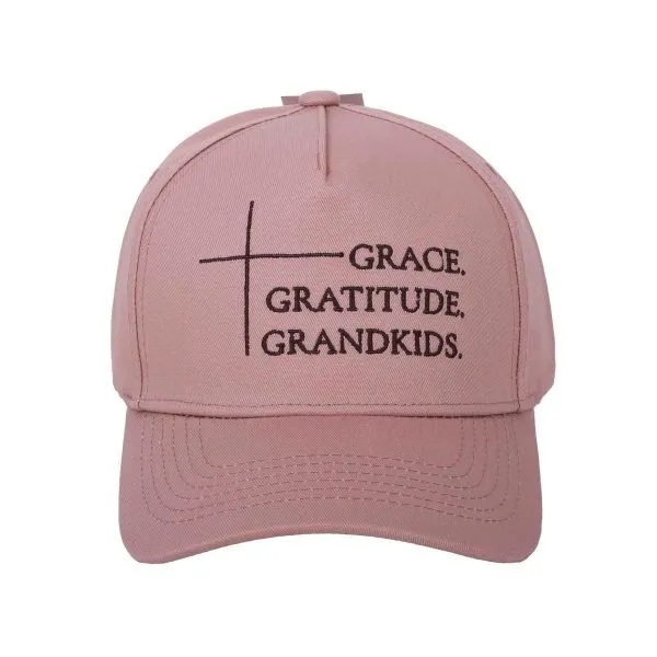 Cap - Grace, Gratitude, Grandkids Pink