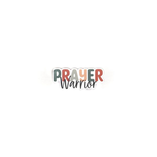 Sticker Vinyl - Prayer Warrior (Pack of 5)