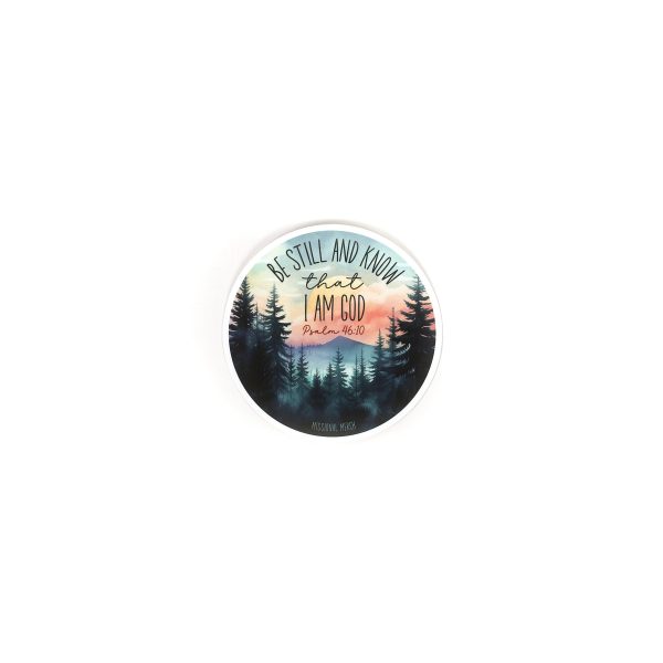 Sticker Vinyl - Be Still and Know Scenic (Pack of 5)