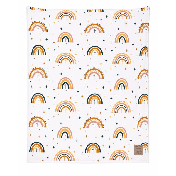 Children's Throw Blanket - Patch Rainbow 50"x60"
