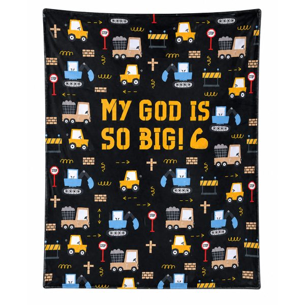 Children's Throw Blanket - My God is So Big 50"x60"