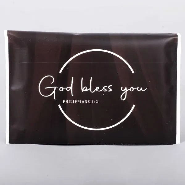 Tissues - God Bless You Dark Grey (Pack of 30)