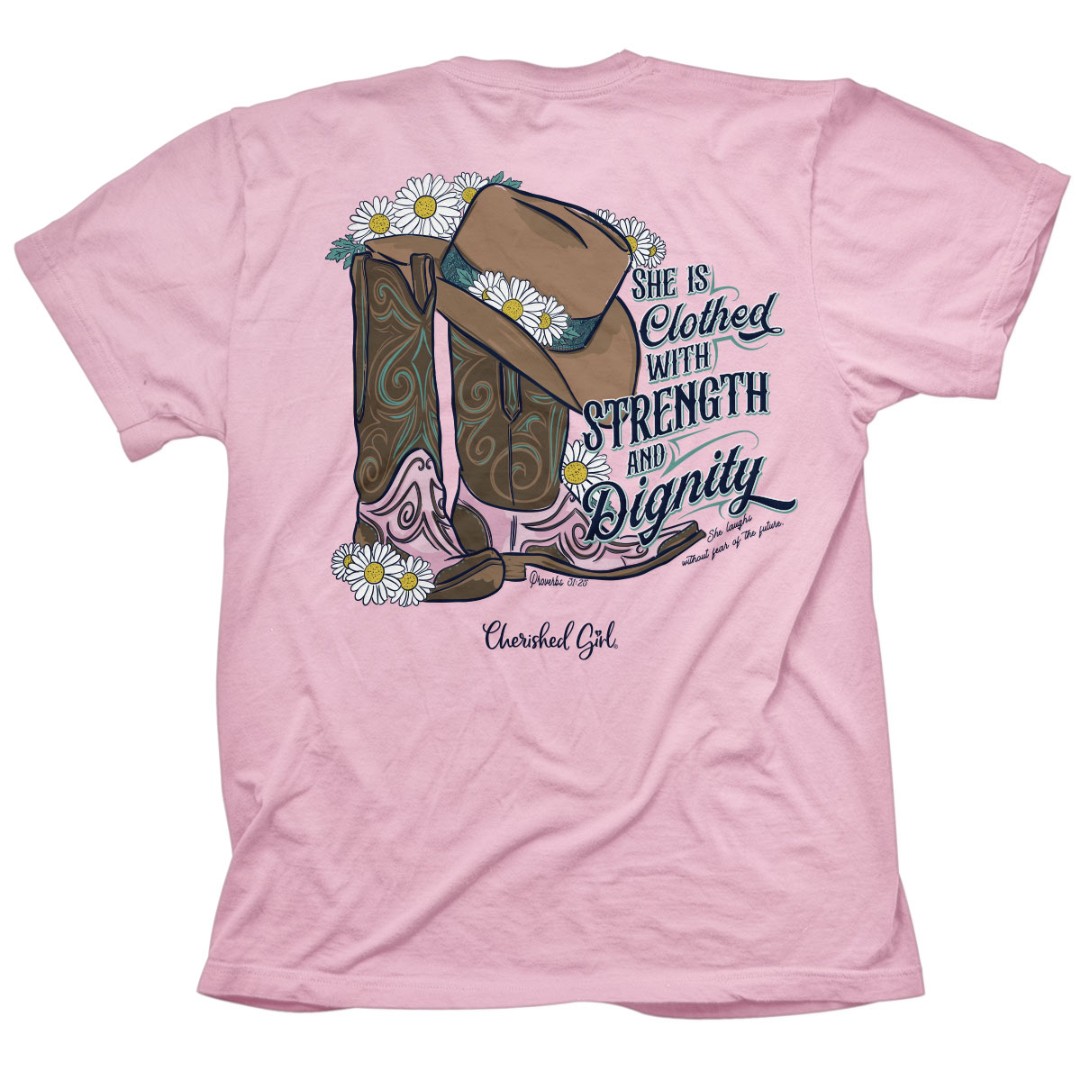 Strength Boots Cherished Girl T-Shirt XL