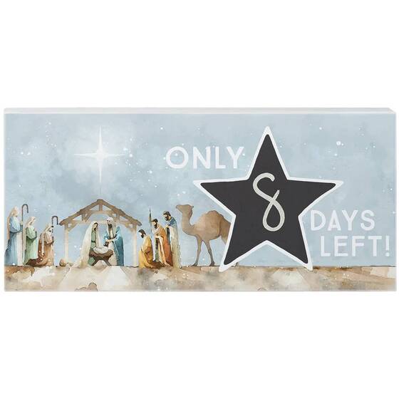 Nativity Plaque - Days Left