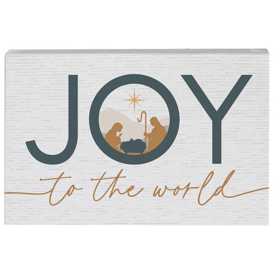 Mini Christmas Sign - Joy To The World