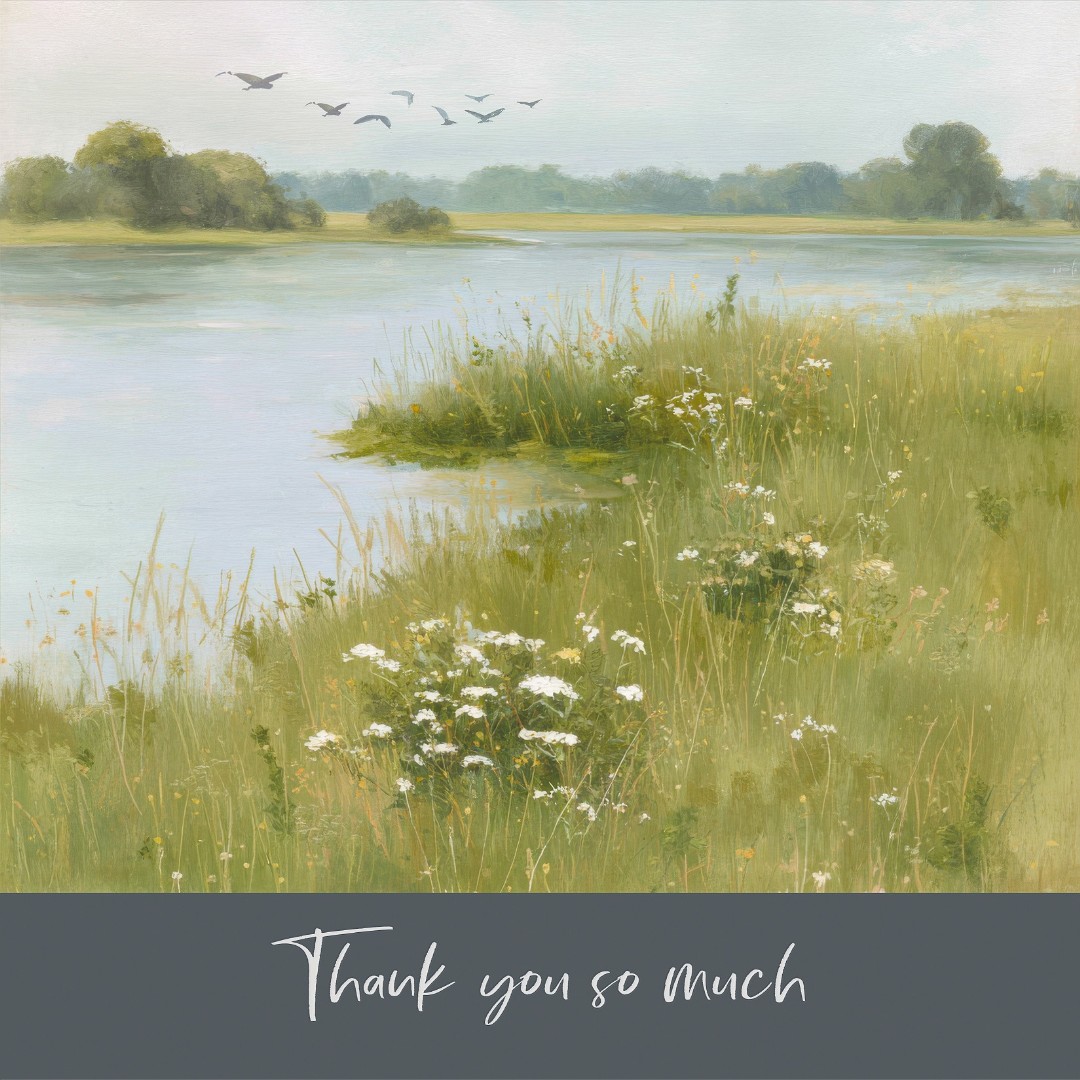 Thank You Lake Greetings Card