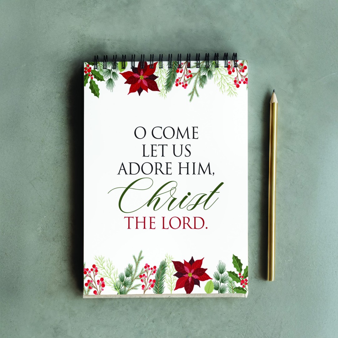 O Come Let Us Adore Him - Jotter Pad (6x4)