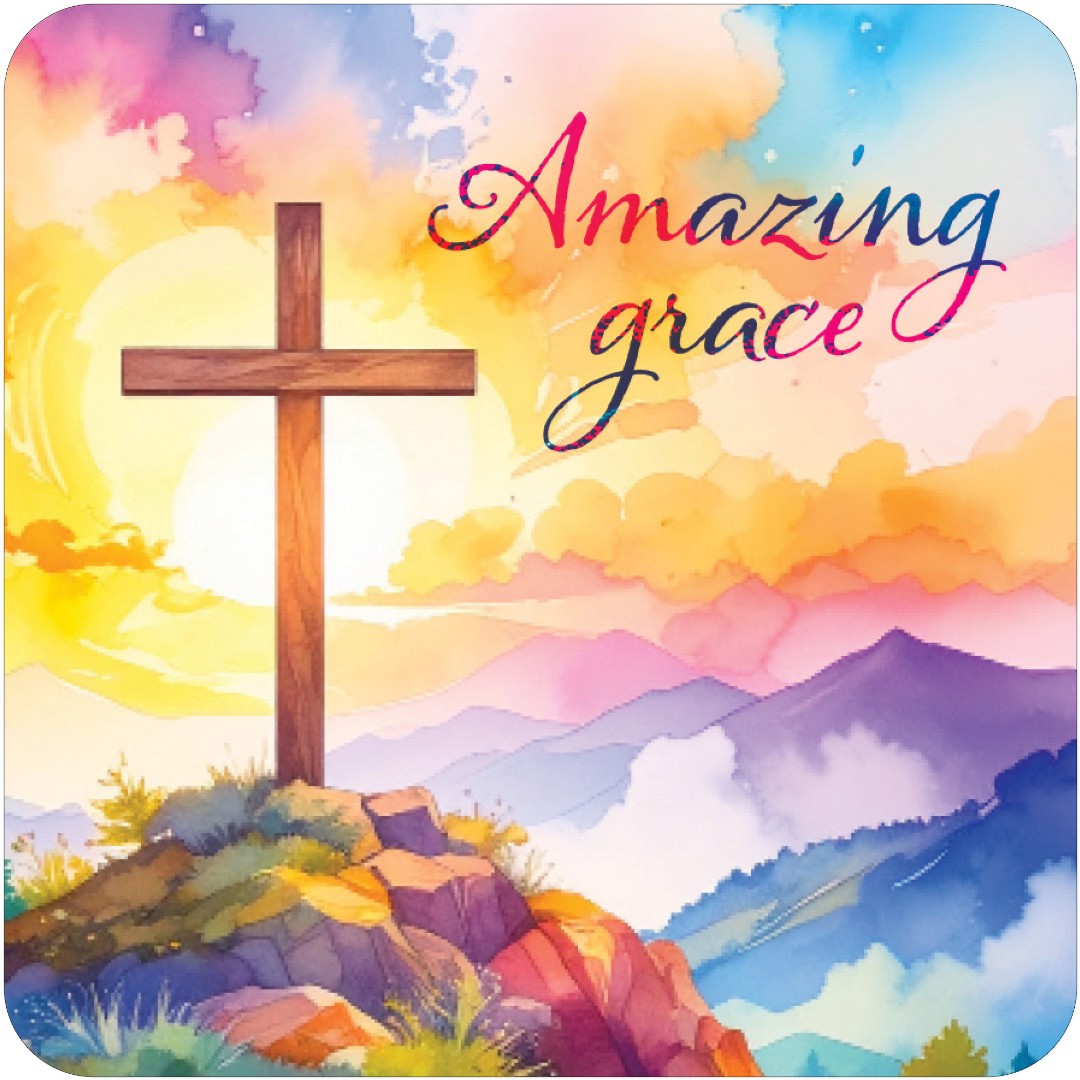 Amazing Grace Cross Coaster