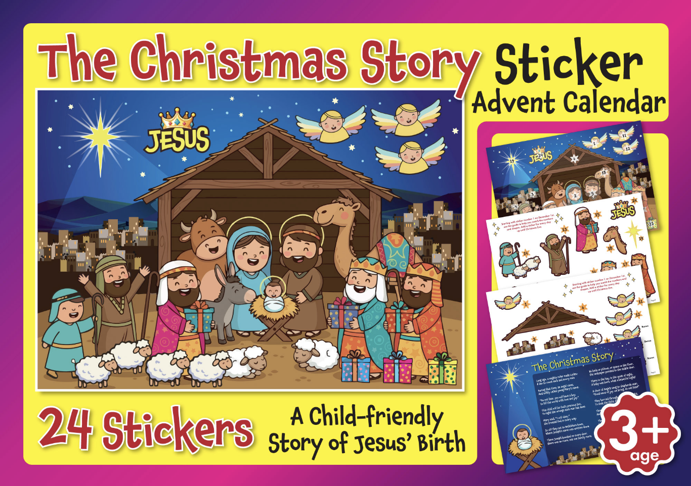 The Nativity Story Advent Sticker Sheet