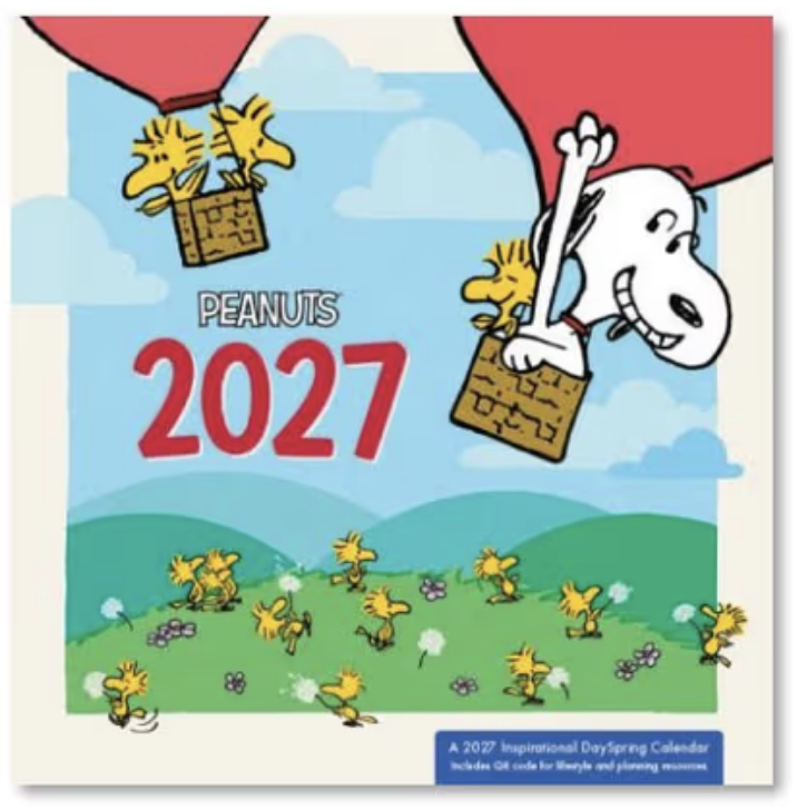 2027 Calendar: Peanuts