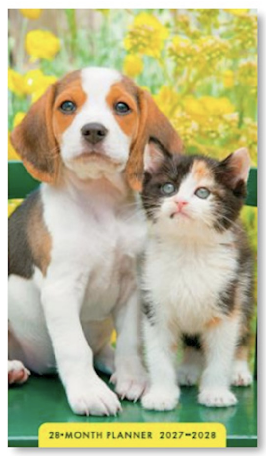 2027-2028 Pocket Planner: Whiskers & Paws