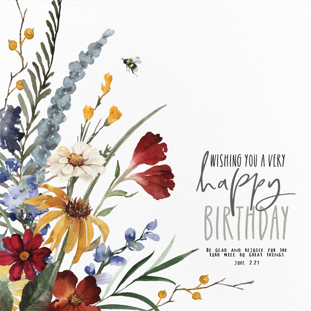 Be Glad and Rejoice Birthday Card