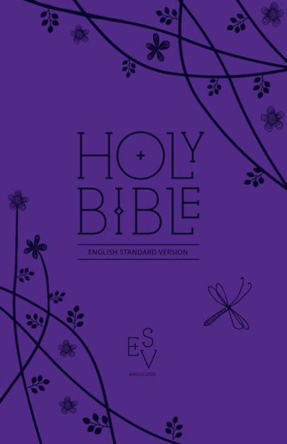 ESV Anglicized Compact with Zip, Purple Imitation Leather