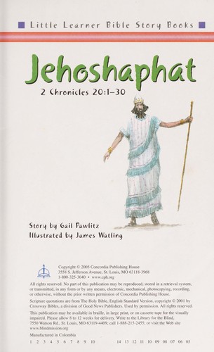 Jehoshaphat   Little Learner Bible Stories