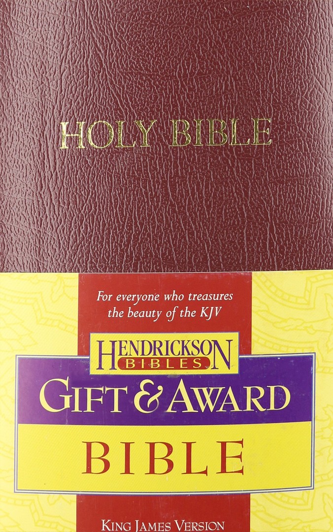 KJV Gift & Award Bible, Imitation Leather, Burgundy