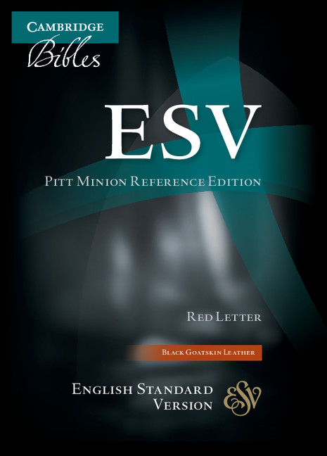 ESV Pitt Minion Reference Edition Black Goatskin Leather