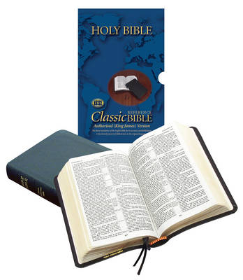 KJV Classic Reference Bible, Calfskin Leather, Black