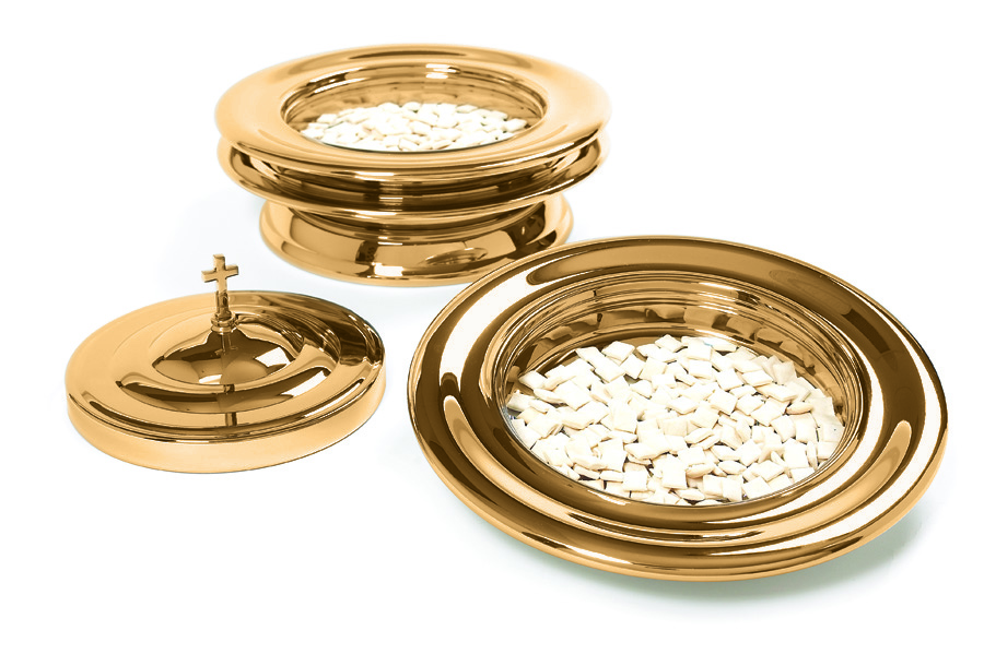 Brass Stacking Bread Plate