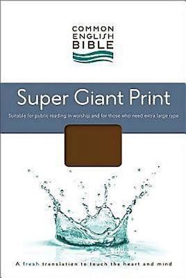 CEB Super Giant Print Bible, Padded Brown Hardcover