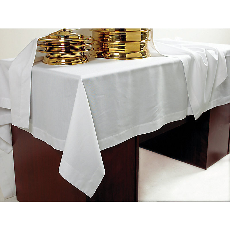 White Linen Communion Table Cover