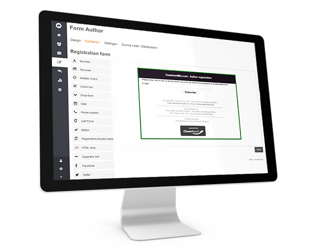 Moduli per newsletter Funzionalità CleverReach®