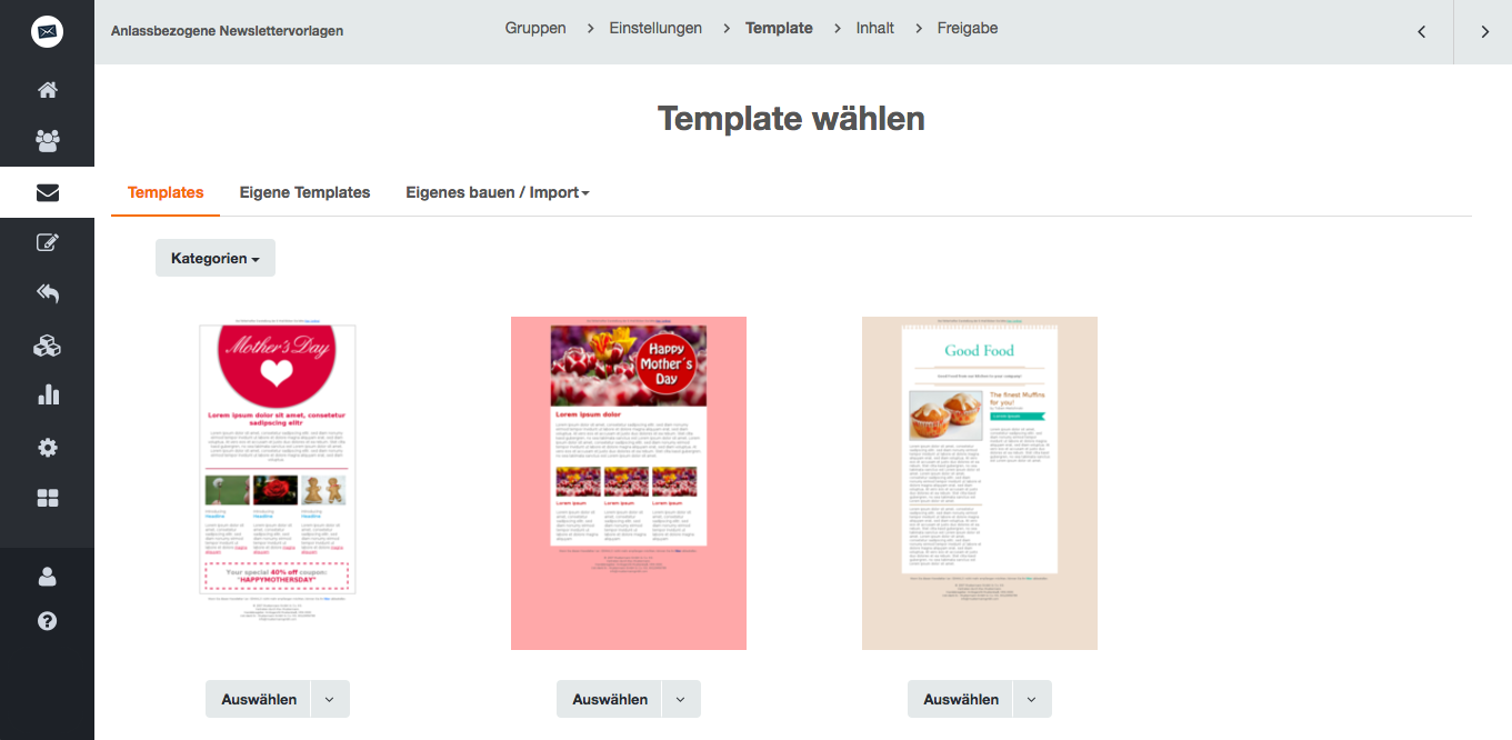 Starten Sie Ihr erfolgreiches E-Mail-Marketing mit unseren kostenlosen, saisonale und anlassbezogene Newslettervorlagen