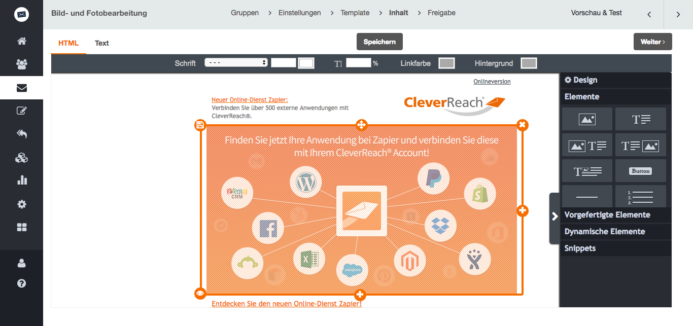 Bilder und Fotos ganz einfach im CleverReach® Newsletter Editor bearbeiten