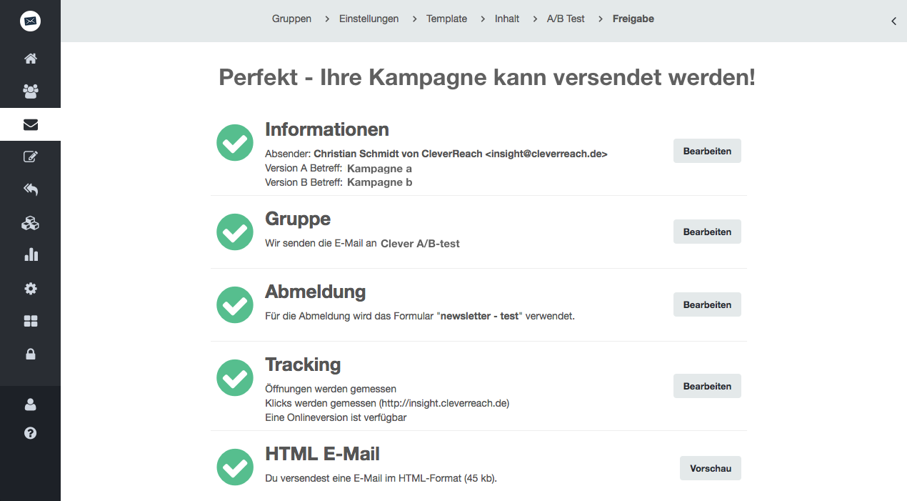 screenshot: Was müssen Sie bei einem A/B Test beachten?