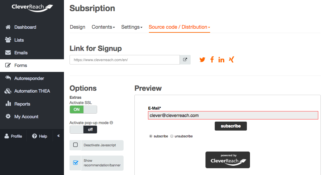 screenshot: SSL encryption: