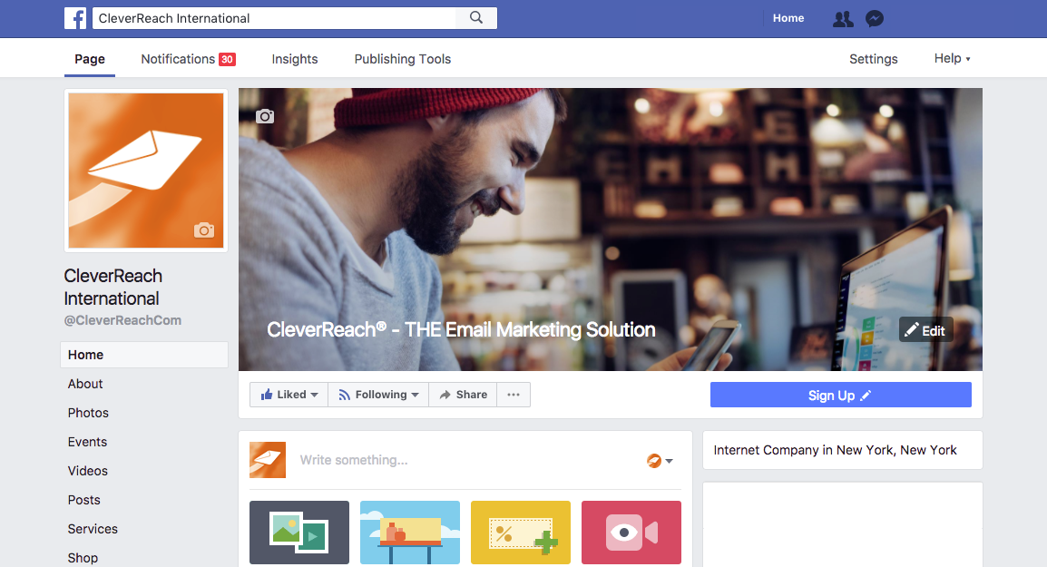 screenshot: facebook