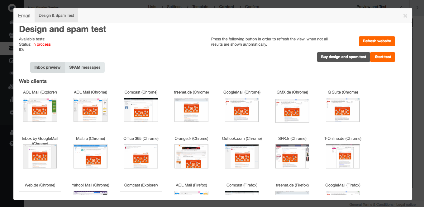 screenshot: Web clients, desktop clients, mobile clients, email programs, and web mailers.